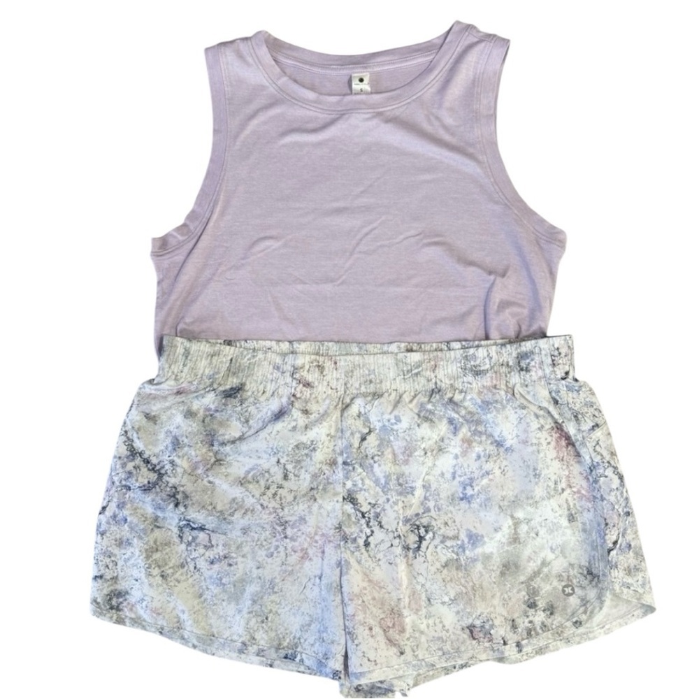 RBX Performance Shorts Pastel Colors & Coordinating Yogalicious Sleeveless Top